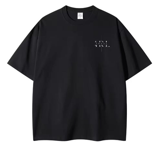 T-shirt 4REAL.DESIGN NOIR 100% COTON